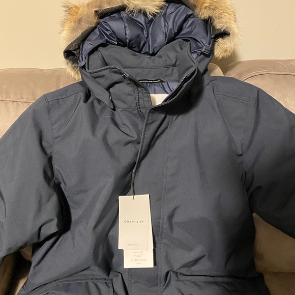 New Quartz Co Champlain Down Parka with Fur - Picture 3 of 3